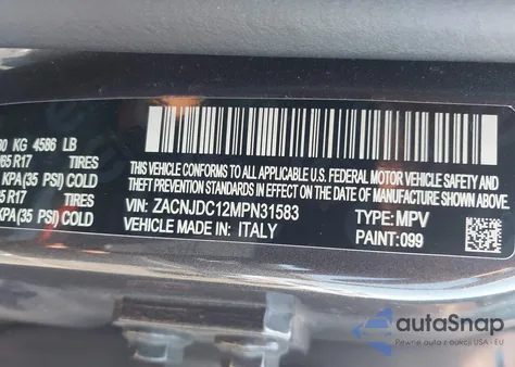 2021 Jeep Renegade Trailhawk from USA, damaged, VIN ZACNJDC12MPN31583